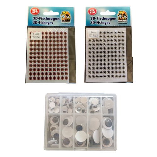 Behr fischaugen rot weiss - 3d,