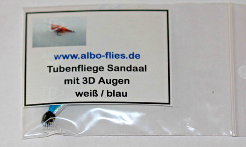 Tubenfliege sandaal weiß - sandaal, weiß/blau