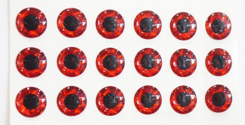 Augen ø11mm stück rot - augen, 3d
